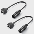 NC005, DMX Adapter Kabel Set 3 Pin XLR zu RJ45